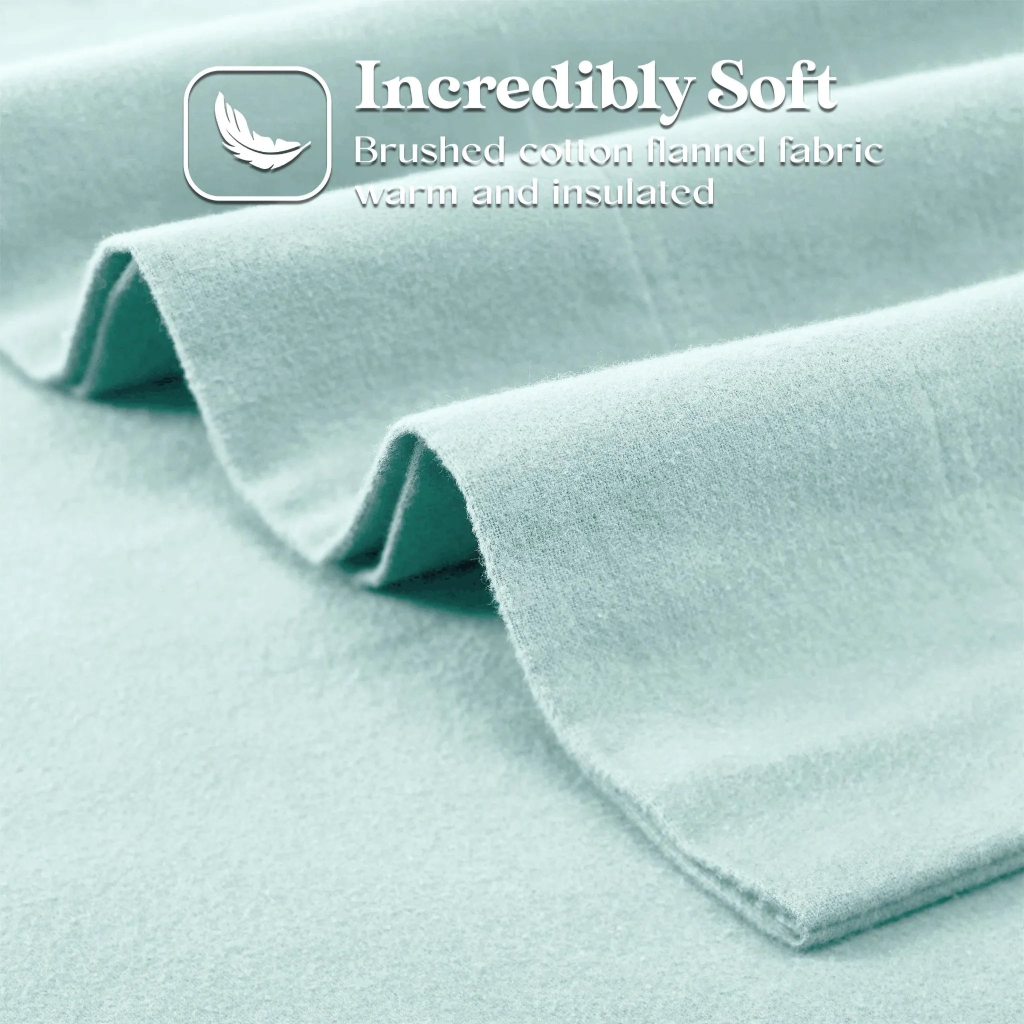 Flannel Cotton Modern Solid Deep Pocket Bed Sheet Set