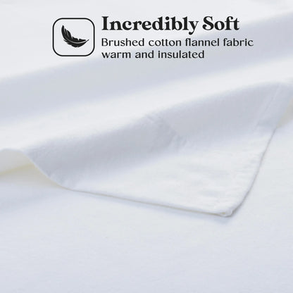 Flannel Cotton Modern Solid Deep Pocket Bed Sheet Set