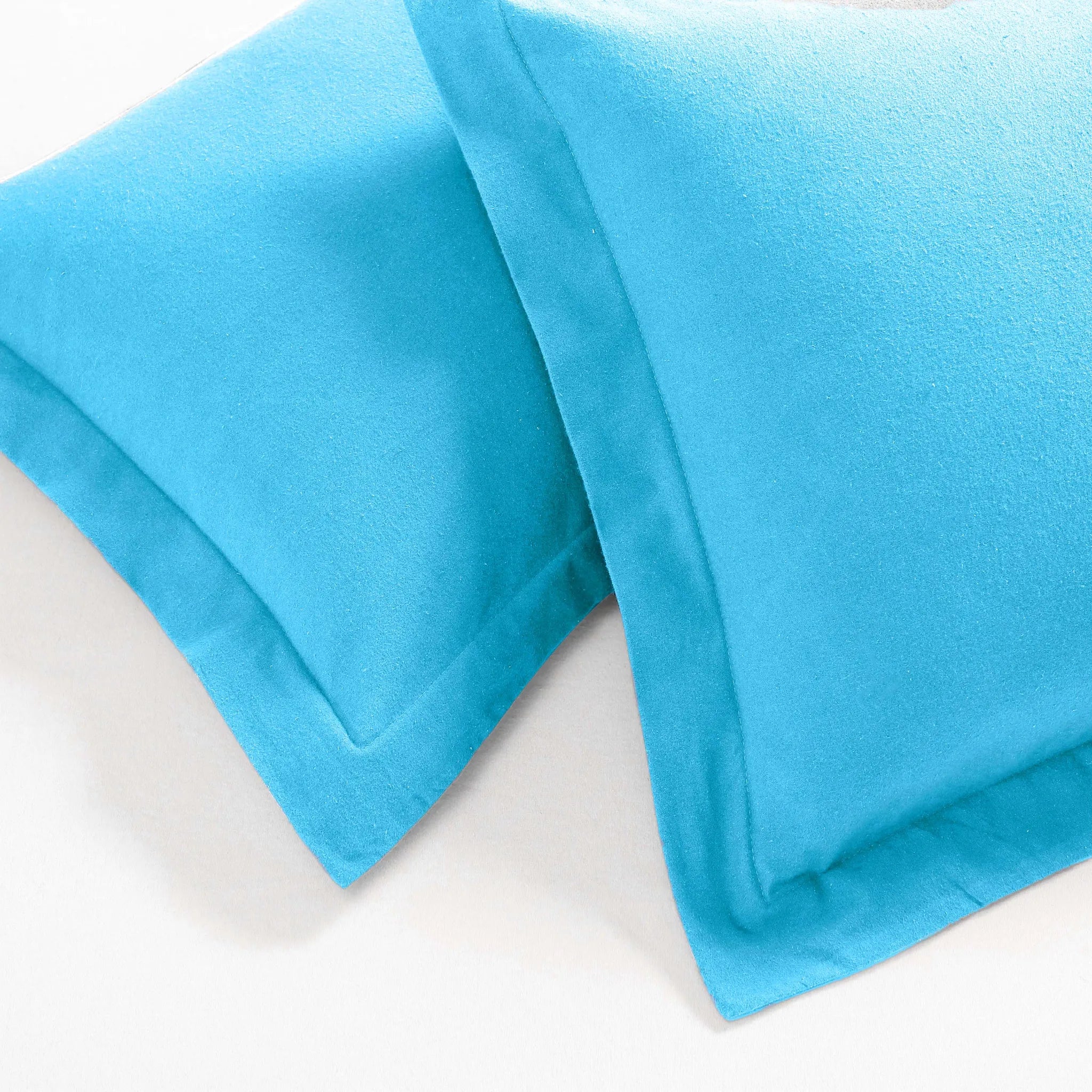 Solid Cotton Flannel Duvet Cover Set - Blue Nile Mills