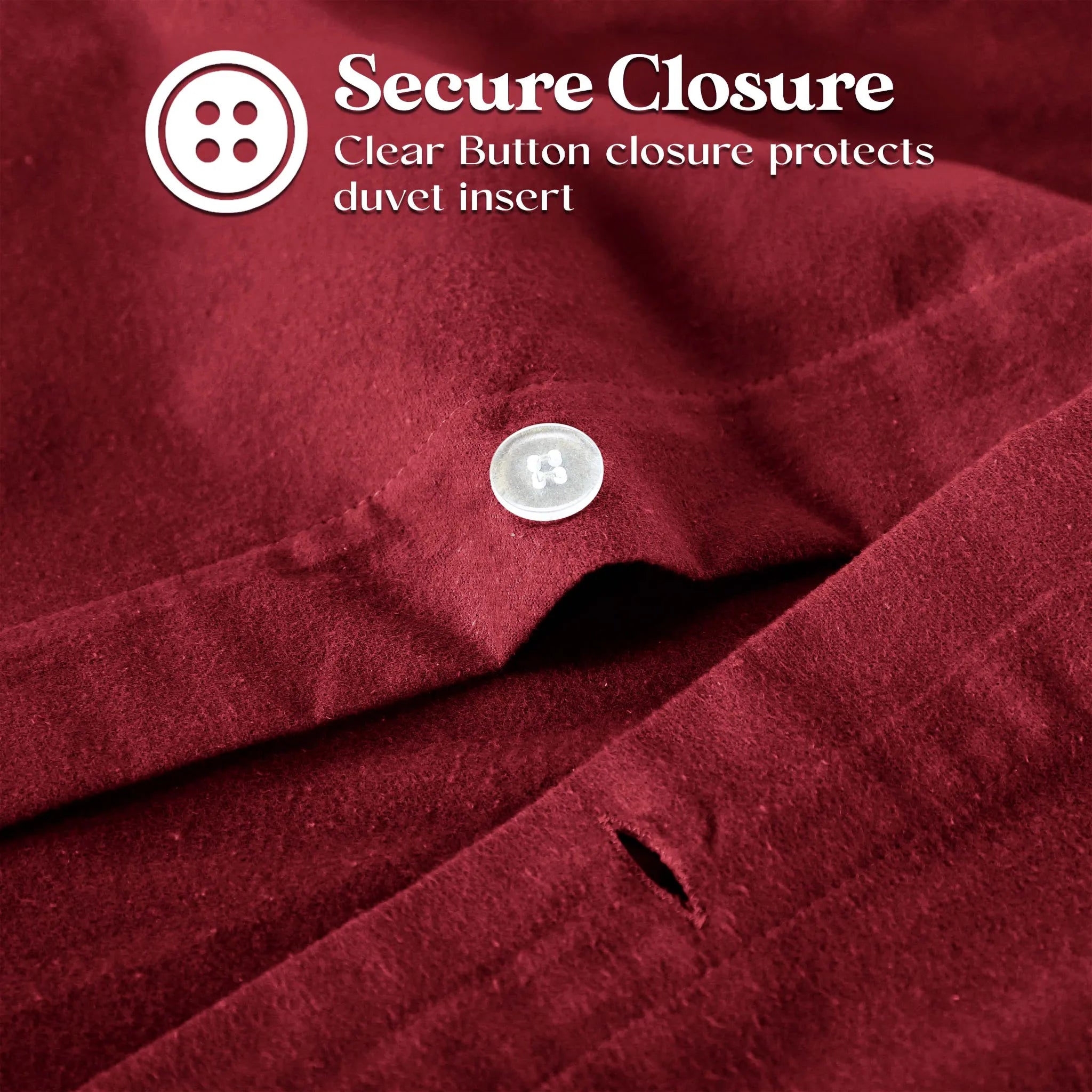 Solid Cotton Flannel Duvet Cover Set - Blue Nile Mills