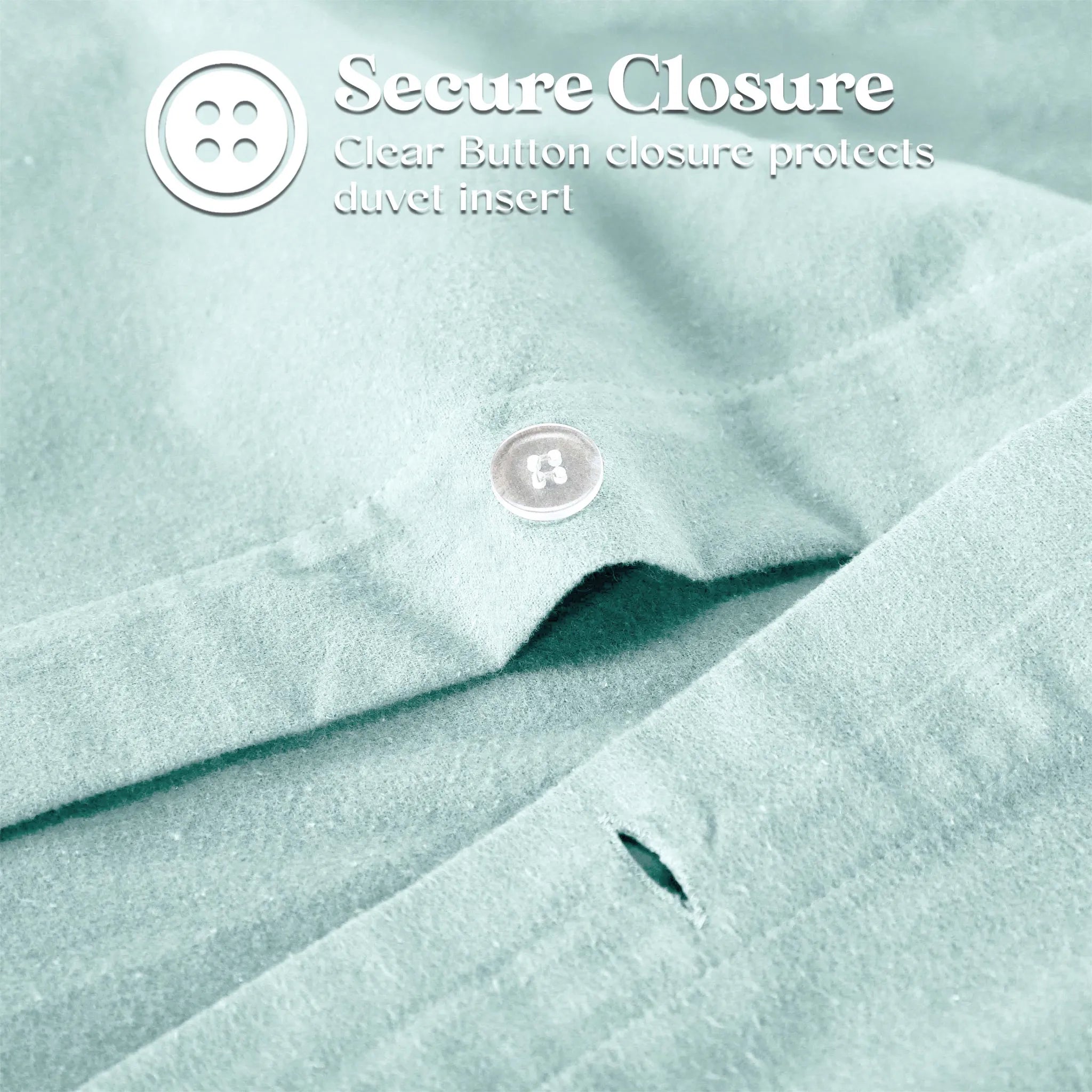 Solid Cotton Flannel Duvet Cover Set - Blue Nile Mills