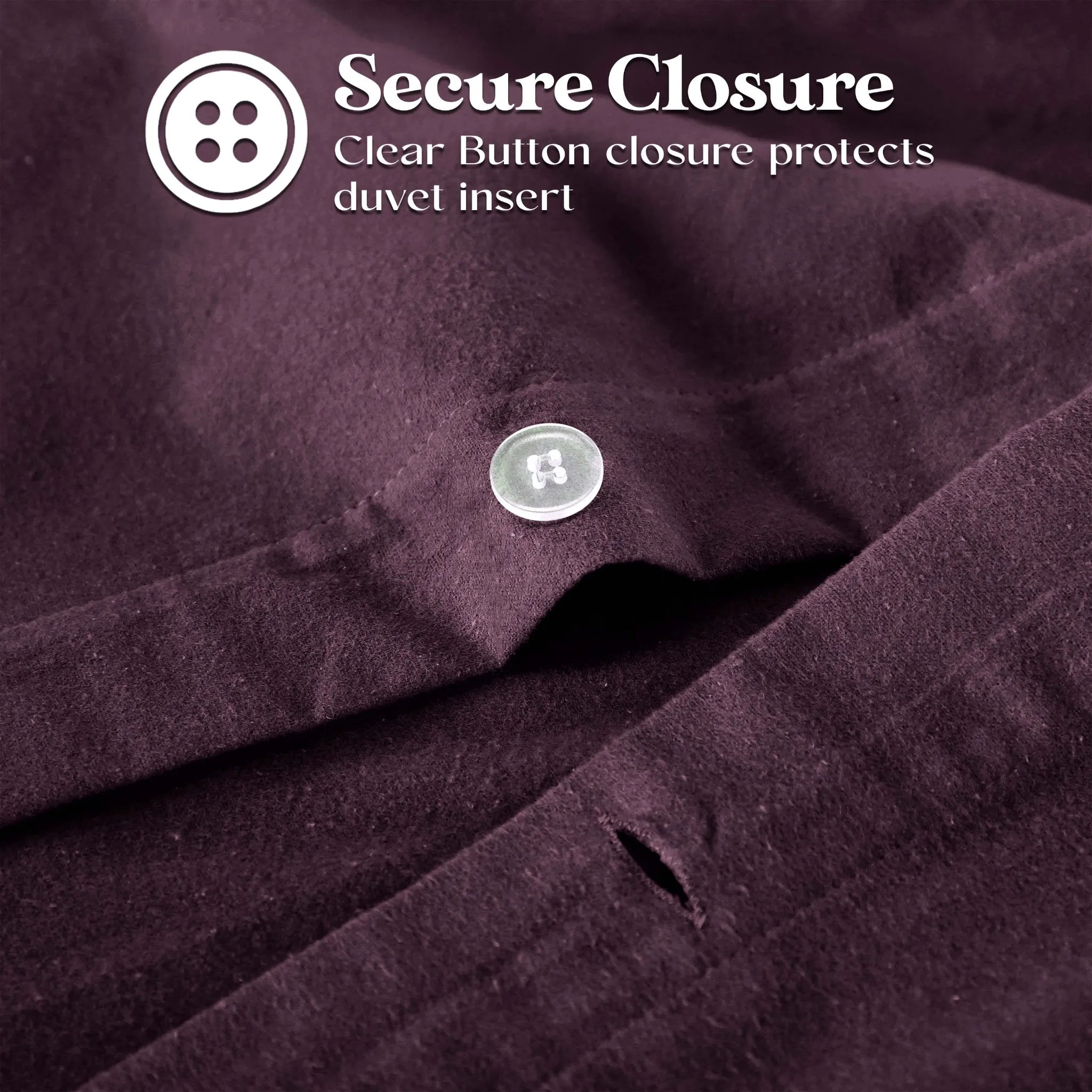 Solid Cotton Flannel Duvet Cover Set - Blue Nile Mills