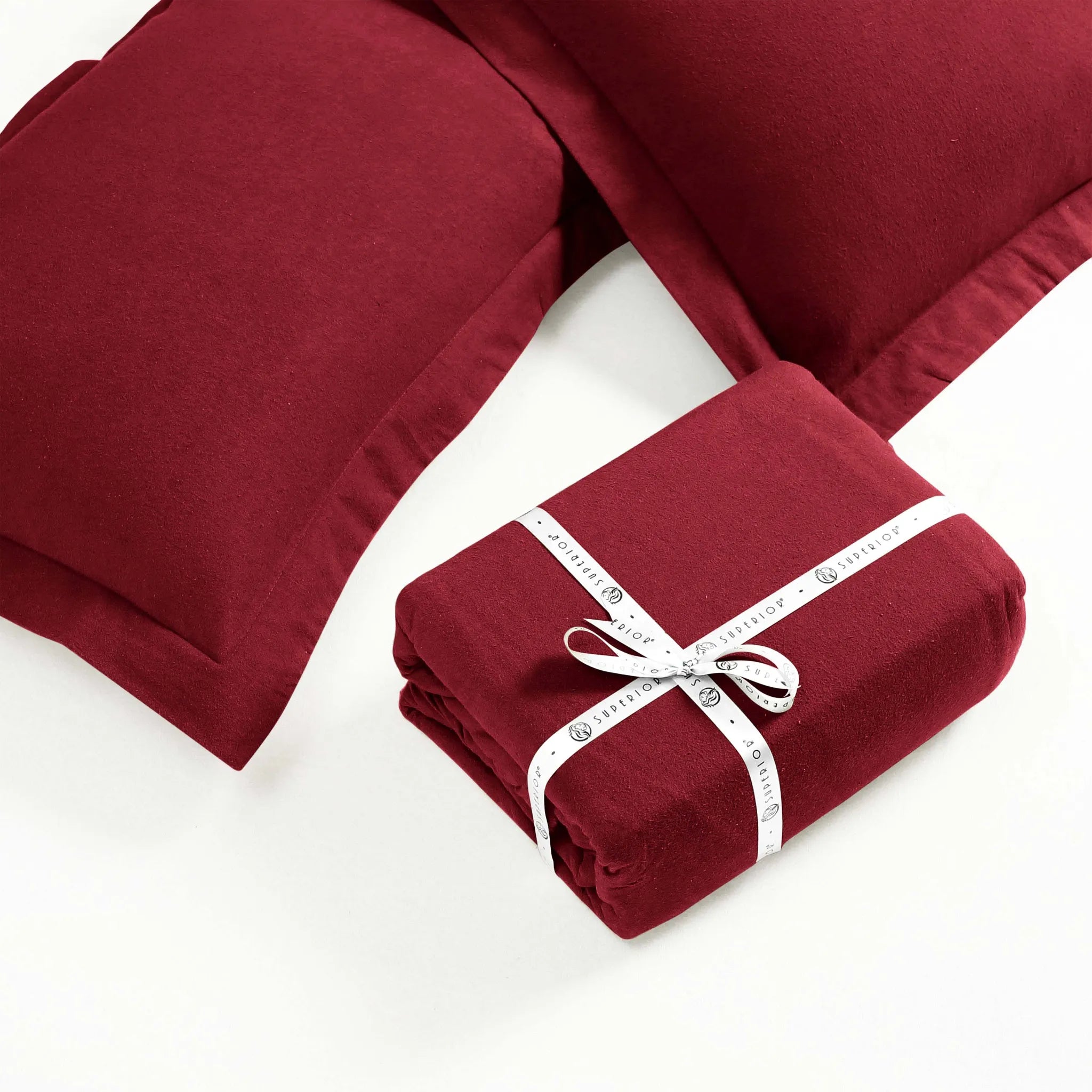 Solid Cotton Flannel Duvet Cover Set - Blue Nile Mills