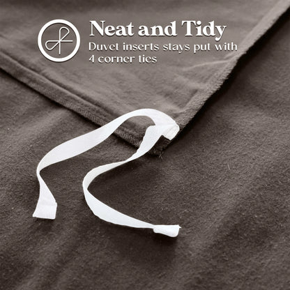 Solid Cotton Flannel Duvet Cover Set - Blue Nile Mills