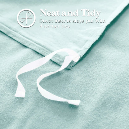 Solid Cotton Flannel Duvet Cover Set - Blue Nile Mills