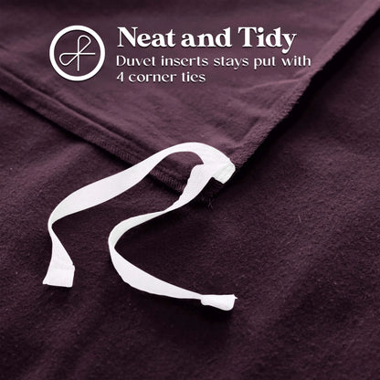 Solid Cotton Flannel Duvet Cover Set - Blue Nile Mills