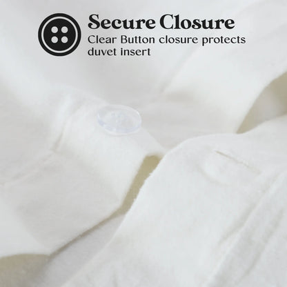 Solid Cotton Flannel Duvet Cover Set - Blue Nile Mills