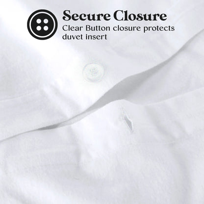 Solid Cotton Flannel Duvet Cover Set - Blue Nile Mills