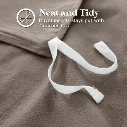 Solid Cotton Flannel Duvet Cover Set - Blue Nile Mills