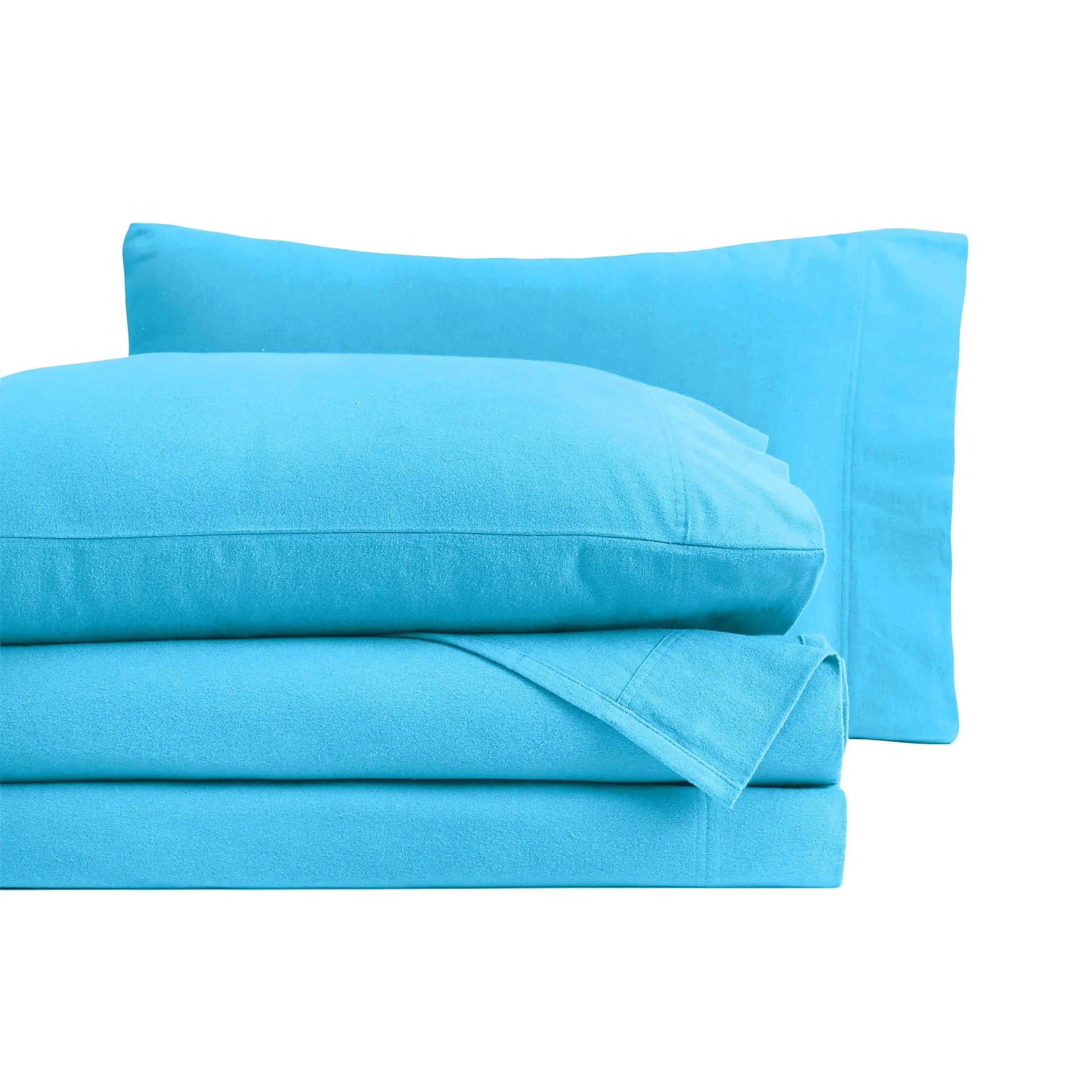 Flannel Cotton Modern Solid Deep Pocket Bed Sheet Set