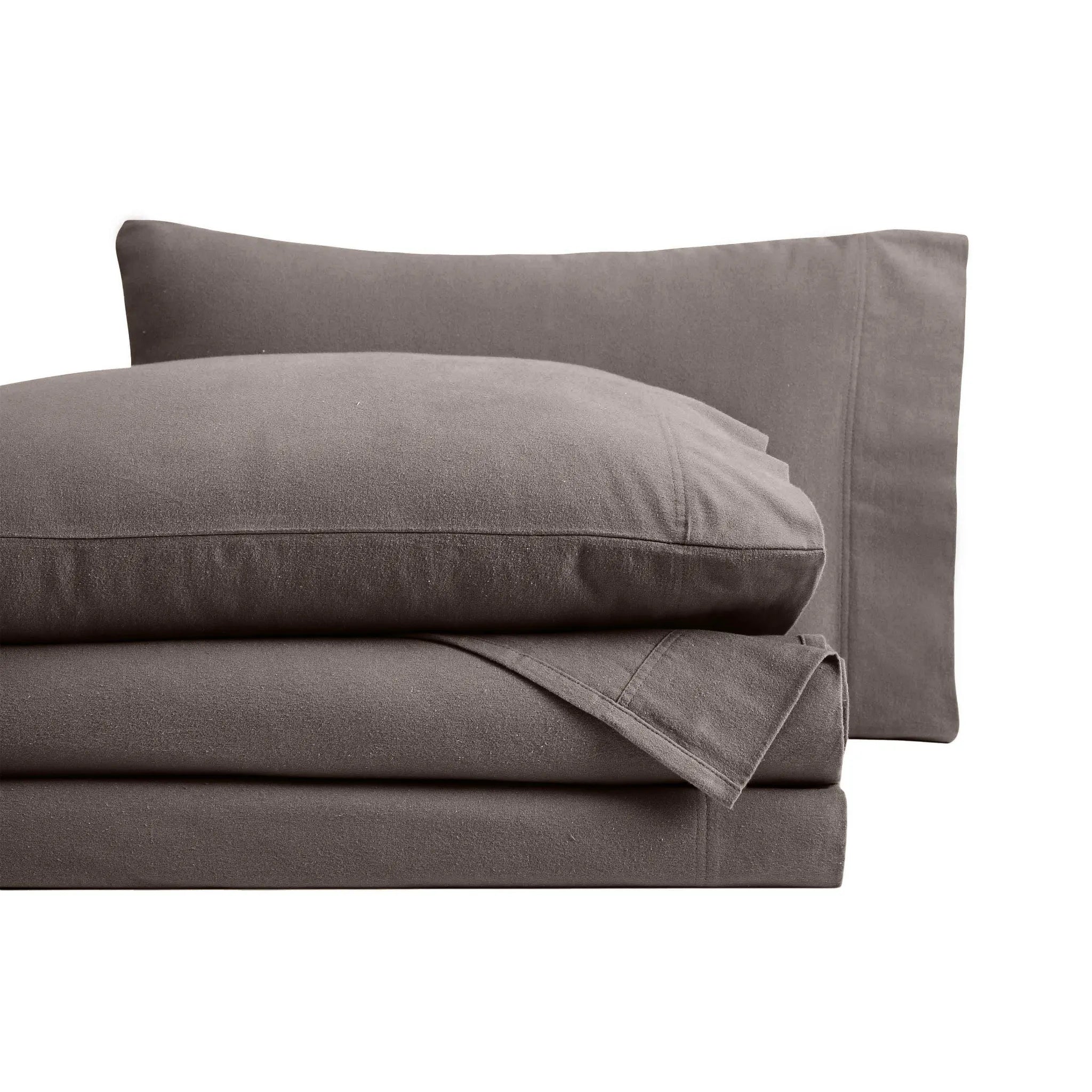 Flannel Cotton Modern Solid Deep Pocket Bed Sheet Set