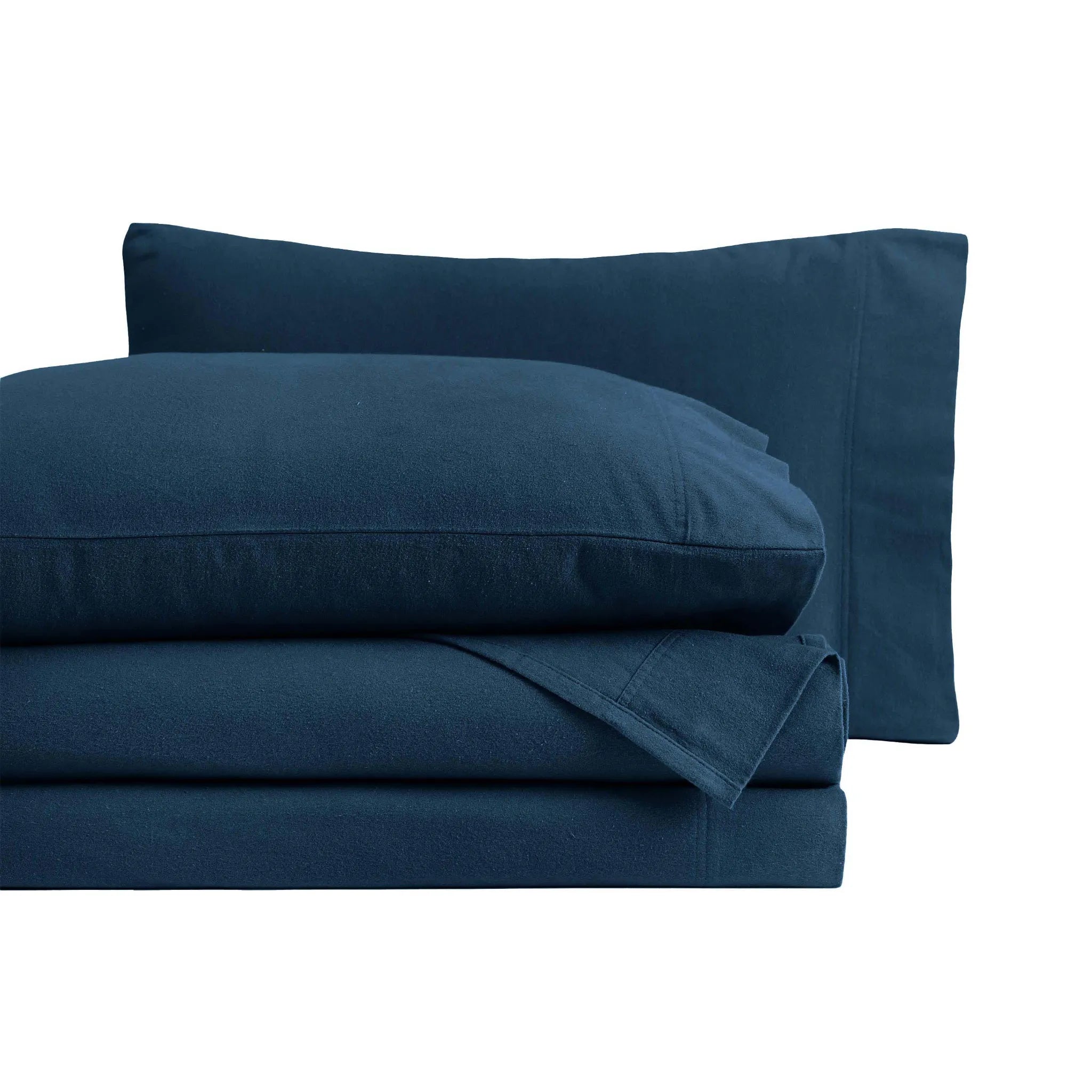 Flannel Cotton Modern Solid Deep Pocket Bed Sheet Set