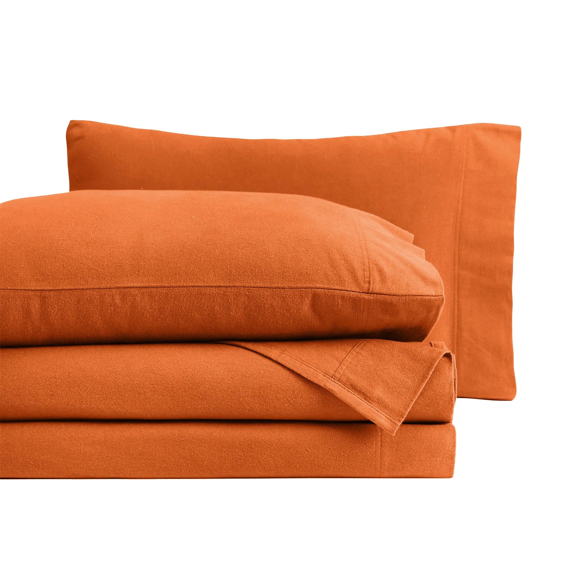 Flannel Cotton Modern Solid Deep Pocket Bed Sheet Set