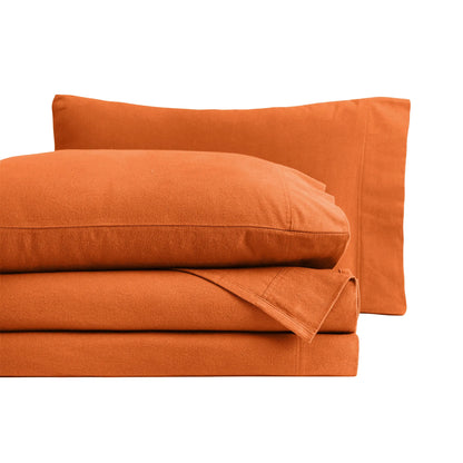 Flannel Cotton Modern Solid Deep Pocket Bed Sheet Set