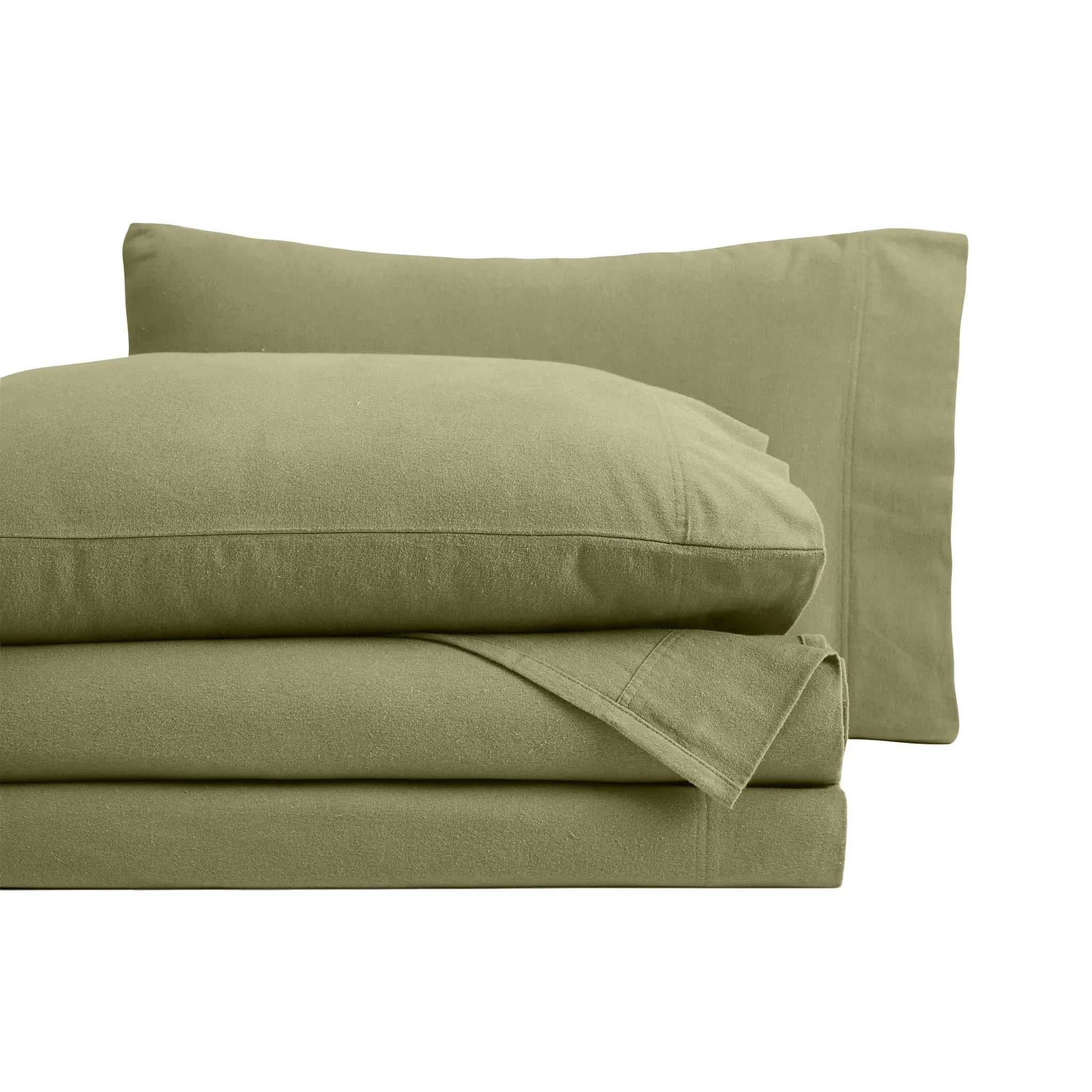 Flannel Cotton Modern Solid Deep Pocket Bed Sheet Set