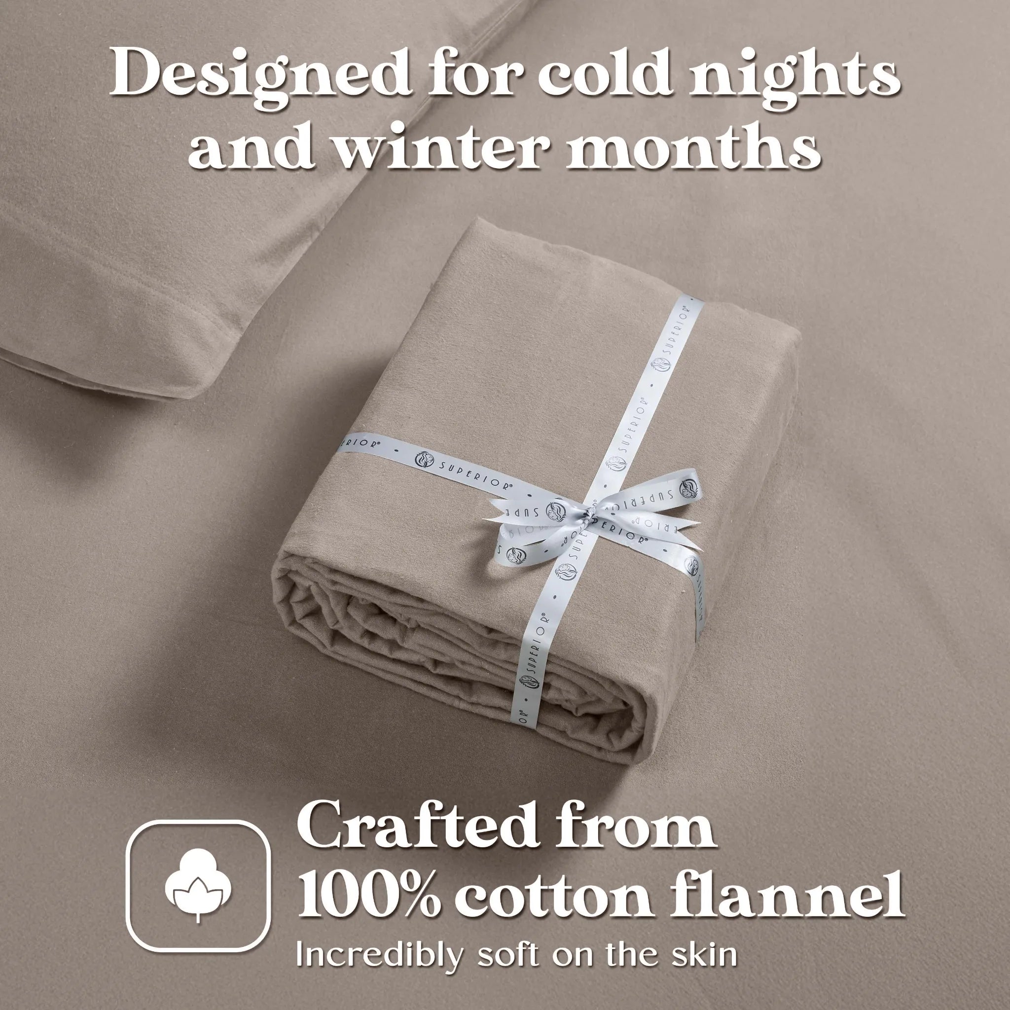 Flannel Cotton Modern Solid Deep Pocket Bed Sheet Set