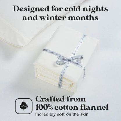 Flannel Cotton Modern Solid Deep Pocket Bed Sheet Set