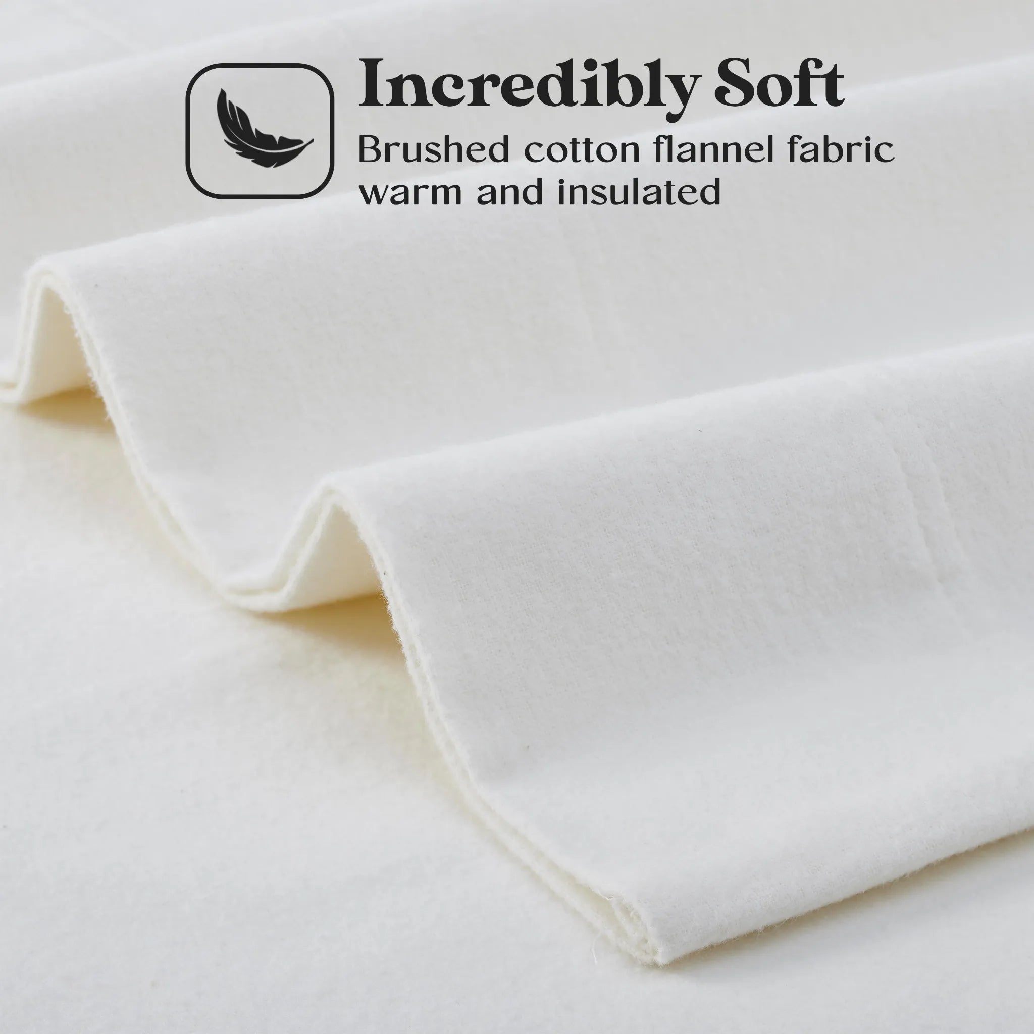 Flannel Cotton Modern Solid Deep Pocket Bed Sheet Set