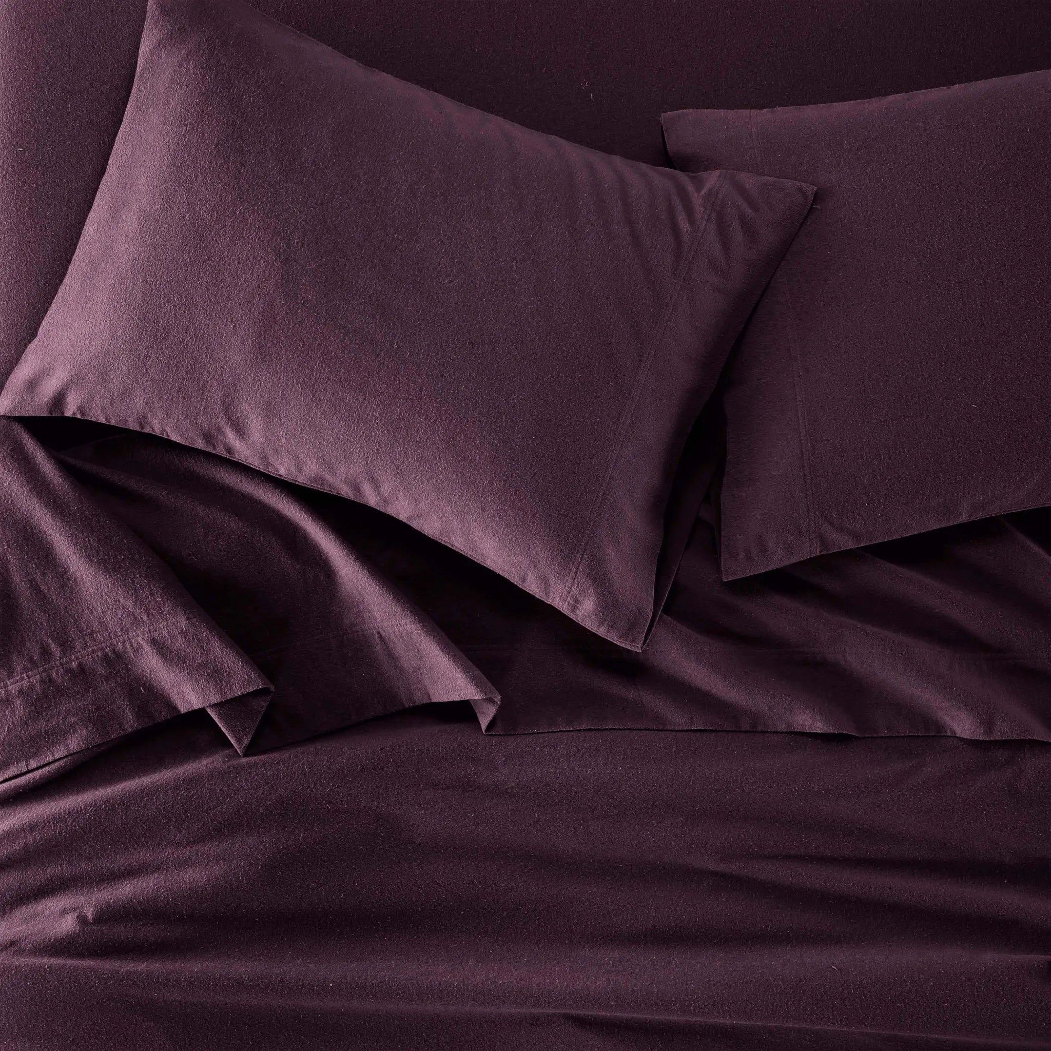 Flannel Cotton Modern Solid Deep Pocket Bed Sheet Set