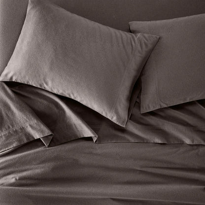 Flannel Cotton Modern Solid Deep Pocket Bed Sheet Set