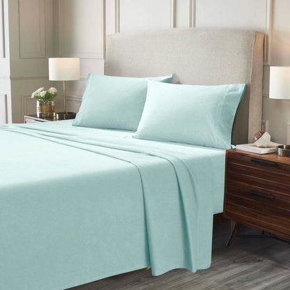 Flannel Cotton Modern Solid Deep Pocket Bed Sheet Set