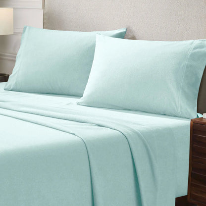 Solid Flannel Cotton Pillowcases, Set of 2