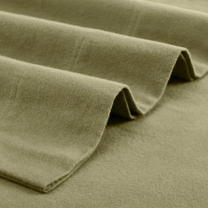 Flannel Cotton Modern Solid Deep Pocket Bed Sheet Set
