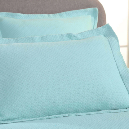 Jacquard Matelassé Cotton Diamond Solitaire Bedspread Set