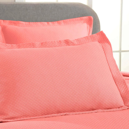 Jacquard Matelassé Cotton Diamond Solitaire Bedspread Set