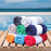 Cotton Standard Size Cabana Stripe Chaise Lounge Chair Cover