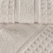 Zero Twist Cotton Waffle Honeycomb Plush Absorbent 3-Piece Towel Set - Stone
