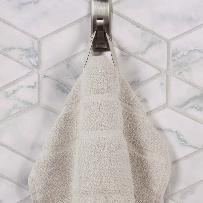 Zero Twist Cotton Waffle Honeycomb Soft Absorbent Hand Towel Set of 6