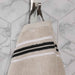 Sadie Zero Twist Cotton Solid Jacquard Floral 8 Piece Towel Set - Stone