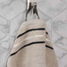 Sadie Zero Twist Cotton Solid Jacquard Floral Motif 12 Piece Towel Set - Stone