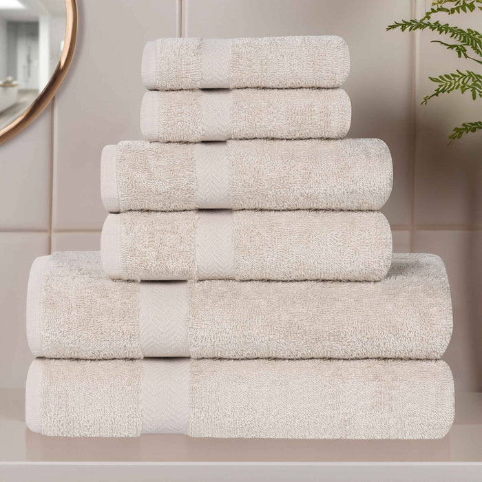 Frankly Eco Friendly Cotton 6 Piece Towel Set