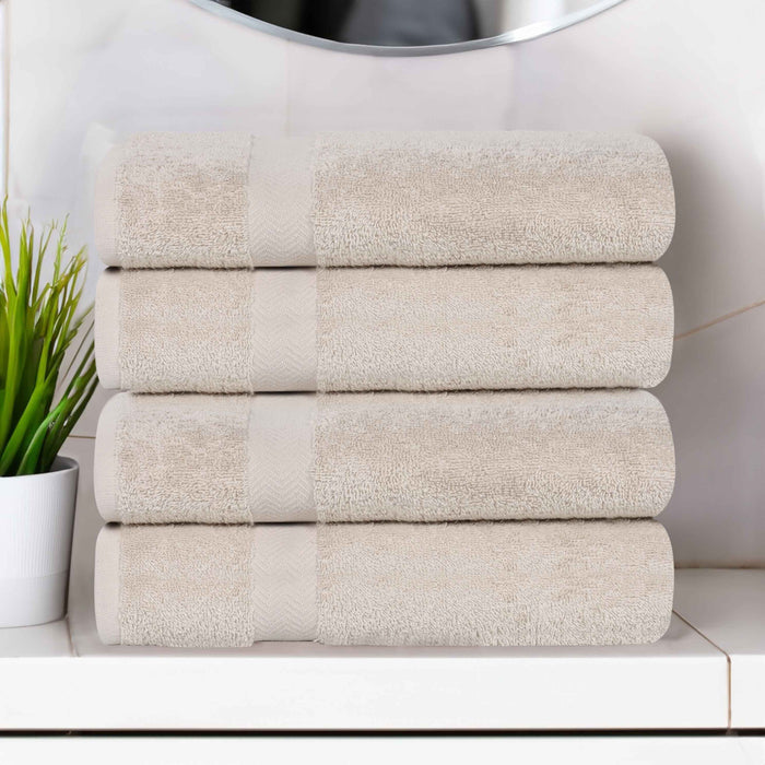 Franklin Cotton Eco Friendly 4 Piece Bath Towel Set