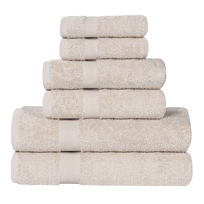 Frankly Eco Friendly Cotton 6 Piece Towel Set