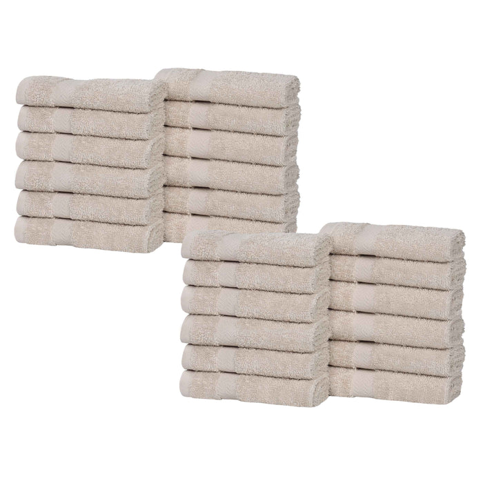 Franklin Cotton Eco Friendly 24 Piece Face Towel Set