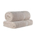 Egyptian Cotton Pile Plush Heavyweight Absorbent Bath Sheet Set of 2 - Stone