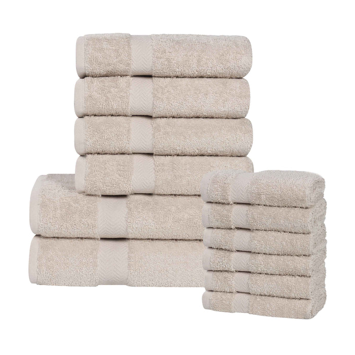 Franklin Cotton Eco Friendly 12 Piece Towel Set