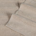 Ribbed Turkish Cotton Quick-Dry Solid 6 Piece Assorted Towel Set - Stone