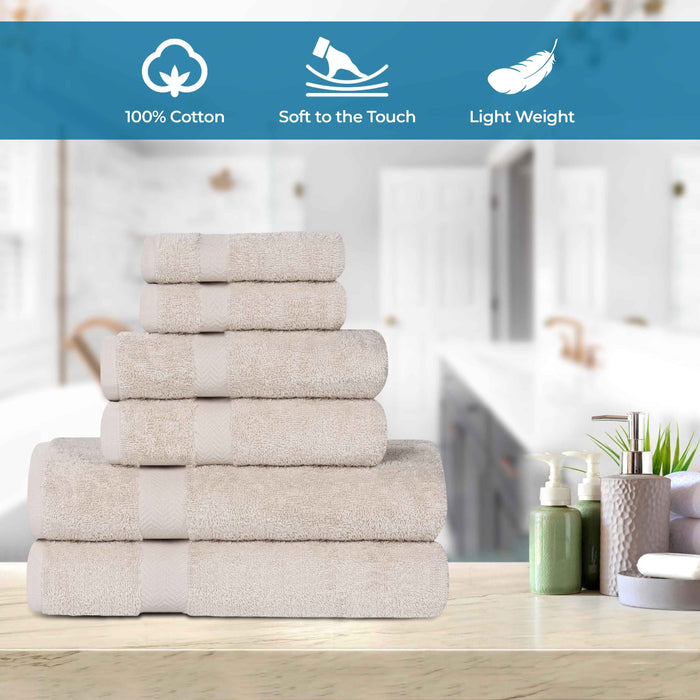 Frankly Eco Friendly Cotton 6 Piece Towel Set