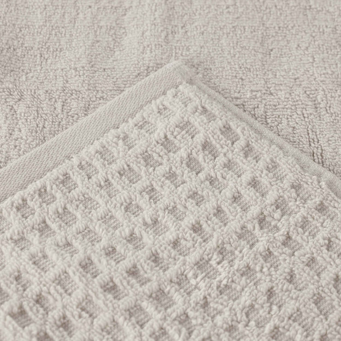 Zero Twist Cotton Waffle Honeycomb Plush Absorbent 3-Piece Towel Set
