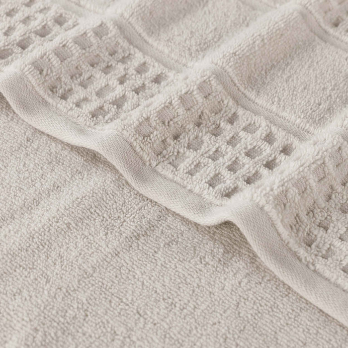 Zero Twist Cotton Waffle Honeycomb Soft Absorbent Hand Towel Set of 6