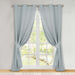 Solid Machine Washable Room Darkening Blackout Curtains, Set of 2 - Blue Nile Mills