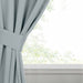 Solid Machine Washable Room Darkening Blackout Curtains, Set of 2 - StoneBlue