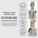 Tinsel Unisex Cotton Terry Kimono Bathrobe with Embroidery - Stone/Grey