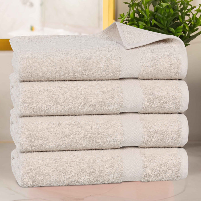 Franklin Cotton Eco Friendly 4 Piece Bath Towel Set