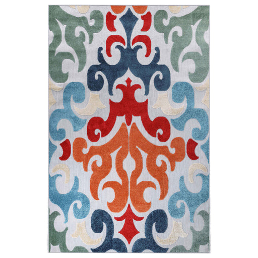 Aldaine Indoor Outdoor Area Rug Or Runner Rug Or Door Mat - Multicolor