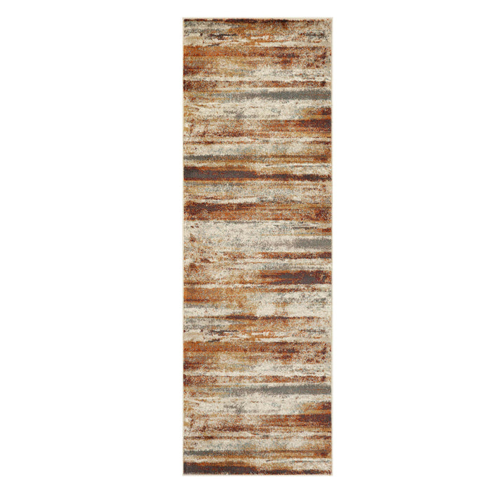 Taia Striped Damask Indoor Area Rug or Runner Rug